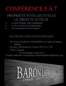 Invitation conférence 13-05-2015